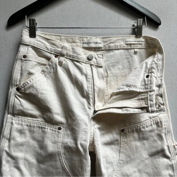 Denim Forum Aritzia The Lou Low Rise Carpenter 20L straight leg jeans sz 26 - Picture 7 of 13